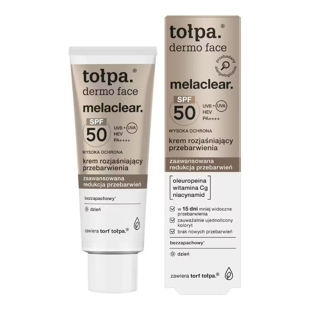 Tołpa dermo face melaclear. krem rozjaśniający przebarwienia, SPF 50, 40ml