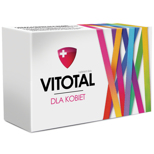Aflofarm Vitotal dla Kobiet Witaminy na Włosy Skórę i Odporność 30 Tabletek Best Before 30.11.26