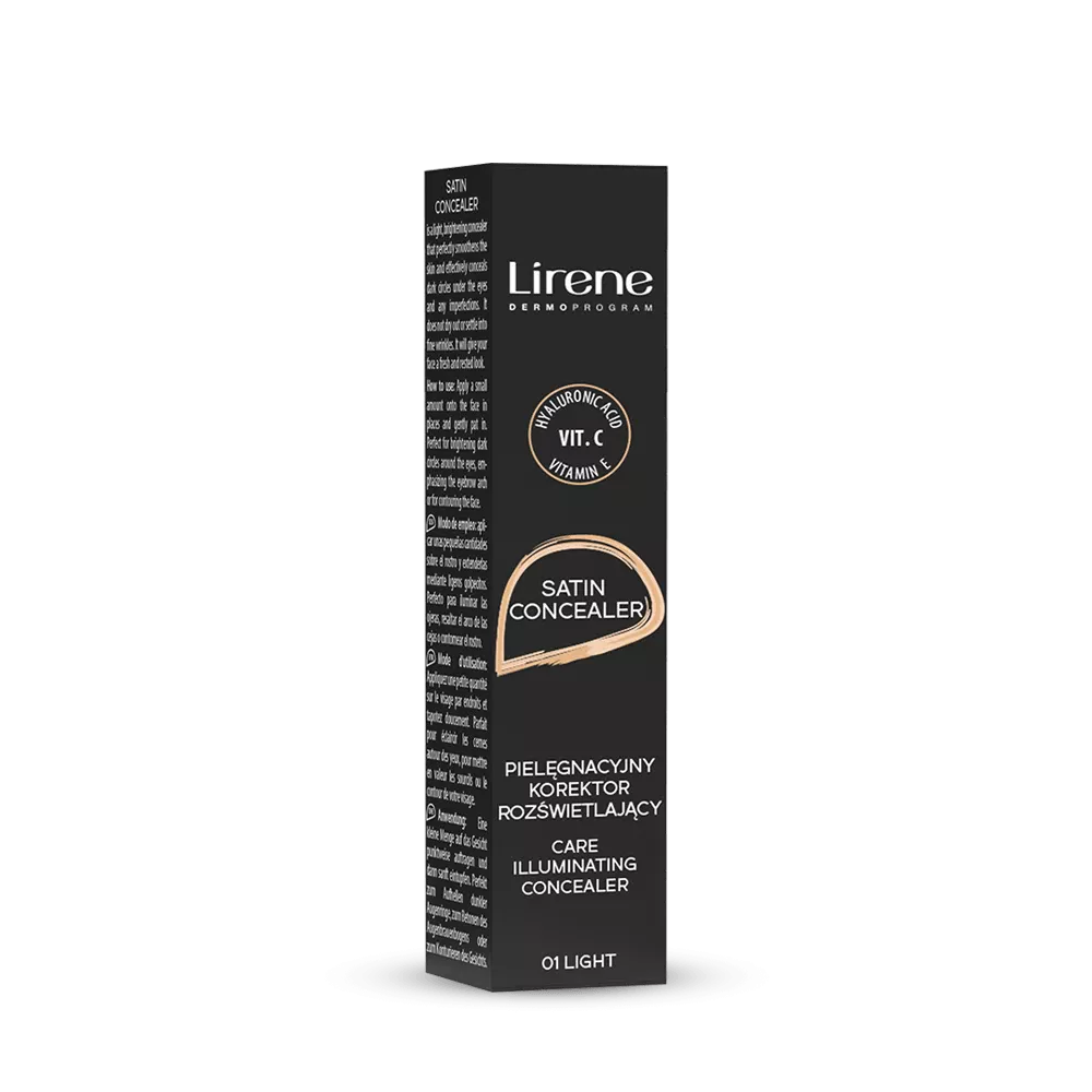 Lirene Satin Concealer Pielęgnacyjny Korektor Rozjaśniający Nr 01 Light 10ml