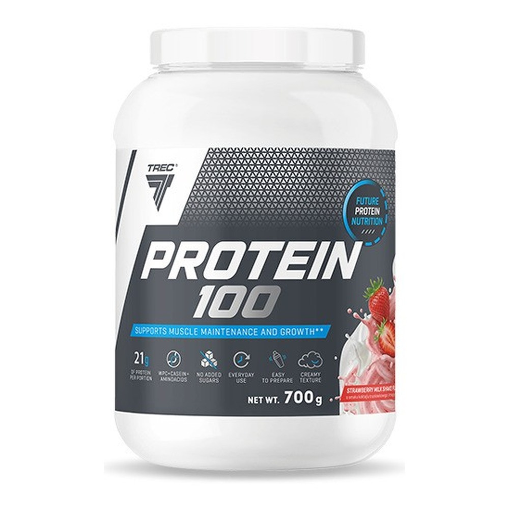 Trec Nutrition Protein 100 Odżywka Białkowa Truskawkowy Milkshake 700g