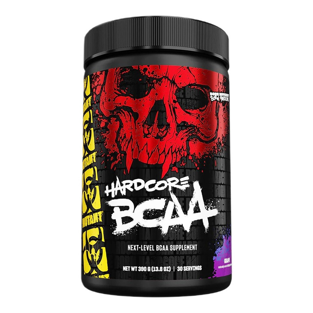 Mutant Hardcore BCAA w Proszku z Elektrolitami na Wydajność i Regenerację Winogronowy 390g