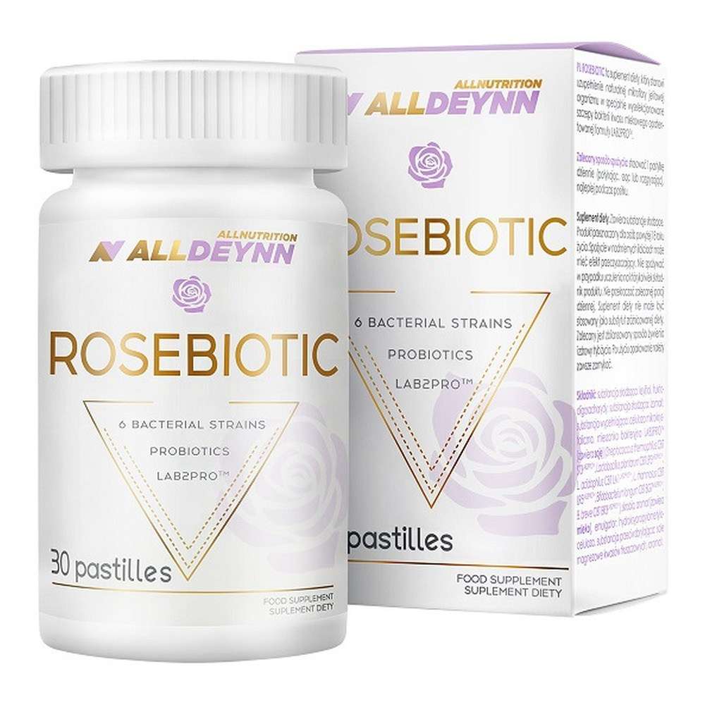 AllDeynn RoseBiotic Synbiotyk Układ Odpornościowy Trawienie 30 Pastylek