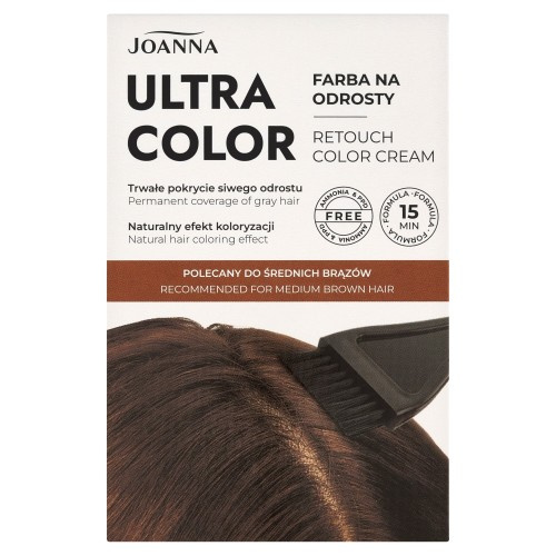 Joanna Ultra Color Retouch Krem Koloryzujący Średni Brąz 15g