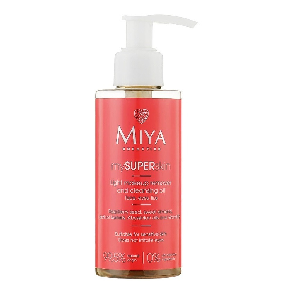 Miya mySUPERskin Lekki Olejek do Demakijażu i Oczyszczania Twarzy Oczu i Ust dla Każdego Rodzaju Cery 140ml