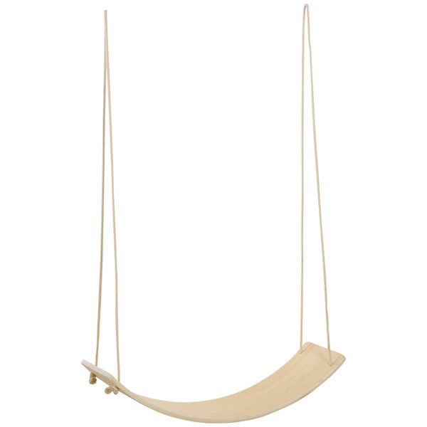 HOMCOM Wood Wobble Board with Ropes, Balance Board for Full Body Workout, Multipurpose for Adults