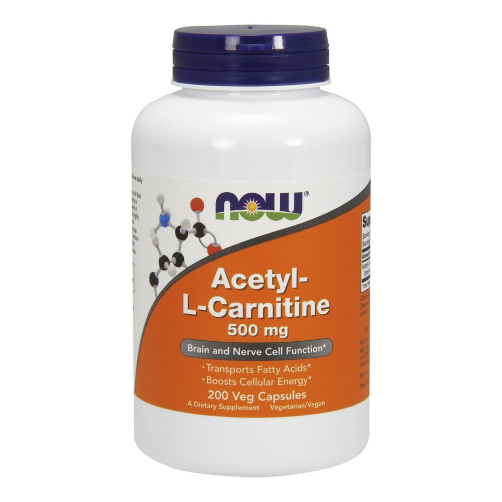 Acetyl-L-Carnitine, 500mg - 200 vcaps