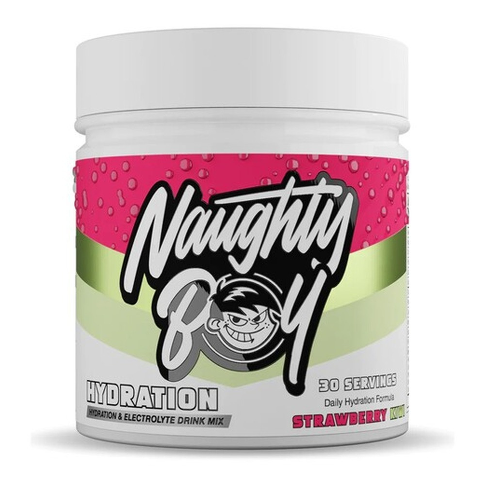 Naughty Boy Hydration Truskawka Kiwi Elektrolity w Proszku Dla Nawodnienia Podczas Treningu 255g