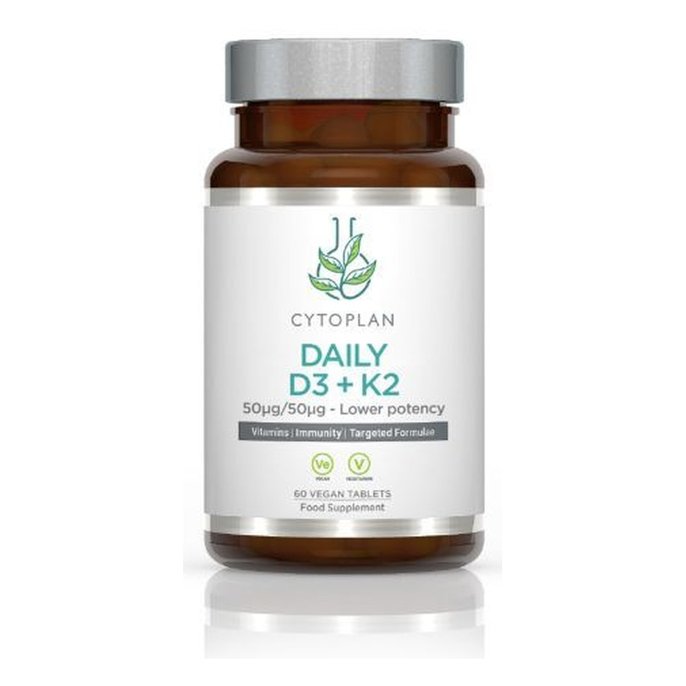 Cytoplan Daily D3 + K2 Tabletki 60 tabletek wegańskich