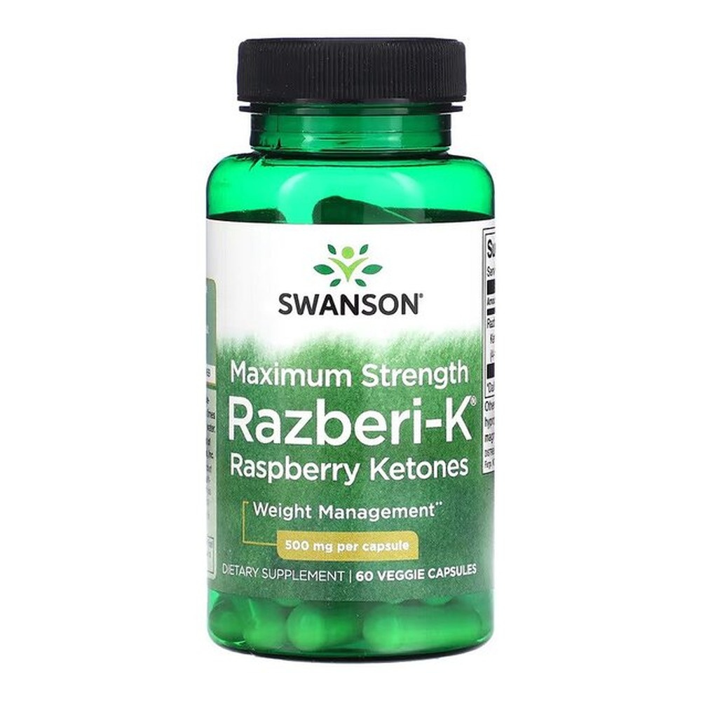 Swanson Razberi-K, 500mg Maximum Strength - 60 vcaps