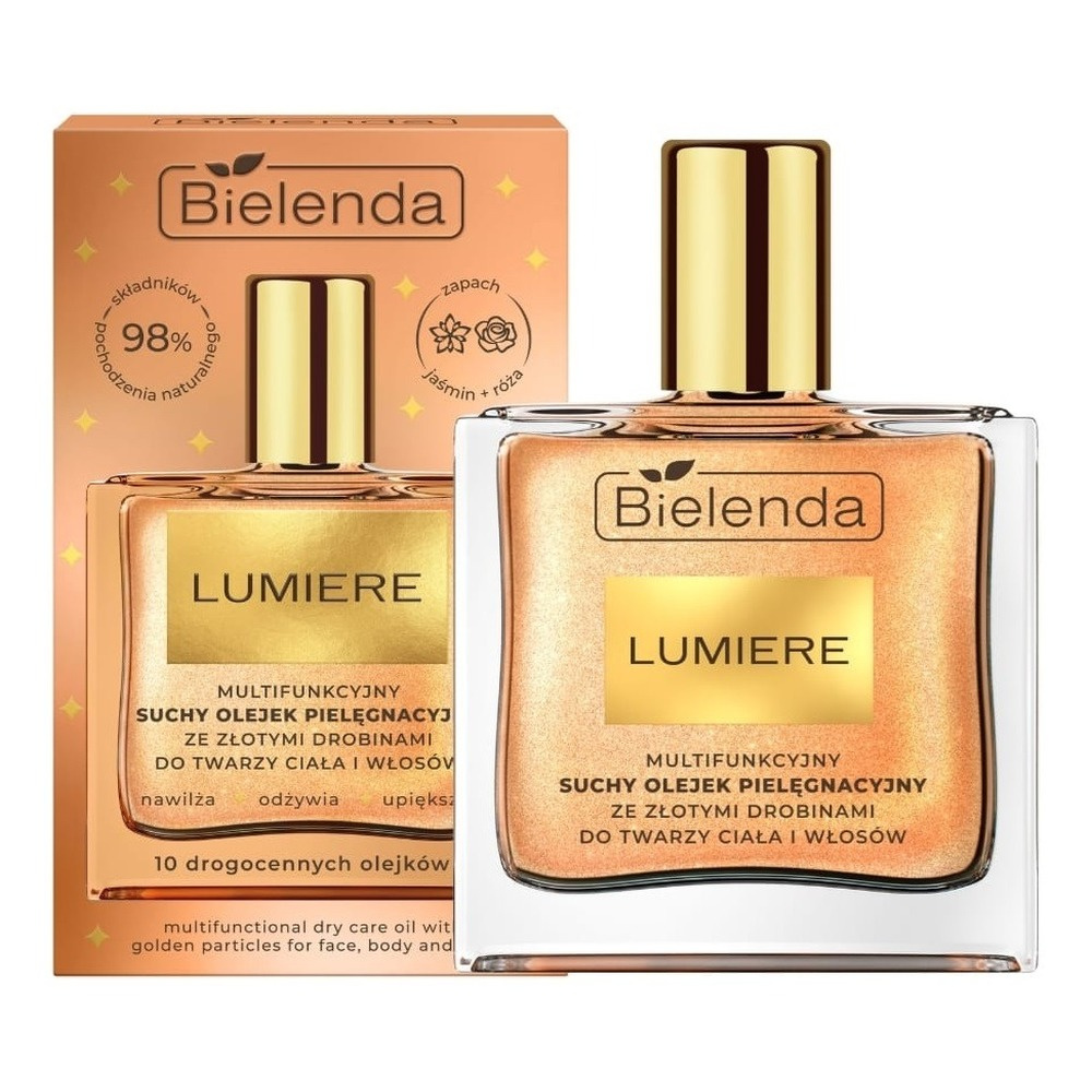 Bielenda Lumiere Wielofunkcyjny Suchy Olejek ze Złotymi Drobinkami 50ml
