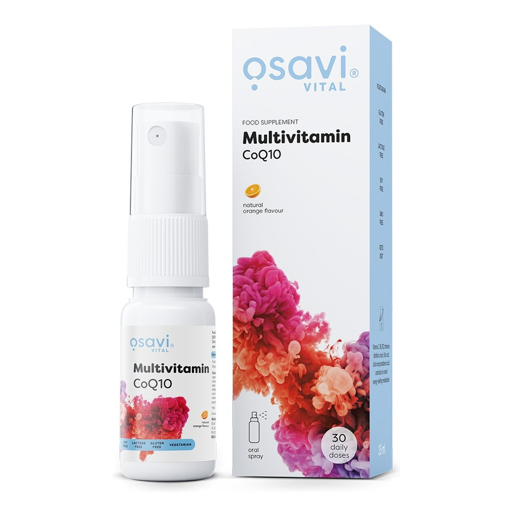 Osavi Multiwitamina z Koenzymem Q10 w Sprayu Pomarańcza 25 ml