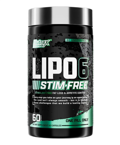 Nutrex Lipo-6 Stim-Free Spalacz Tłuszczu bez Stymulantów na Wsparcie Metabolizmu 60 Kapsułek