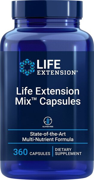 Life Extension Mix Kompleks Witamin i Minerałów na Wsparcie Zdrowia 360 Kapsułek