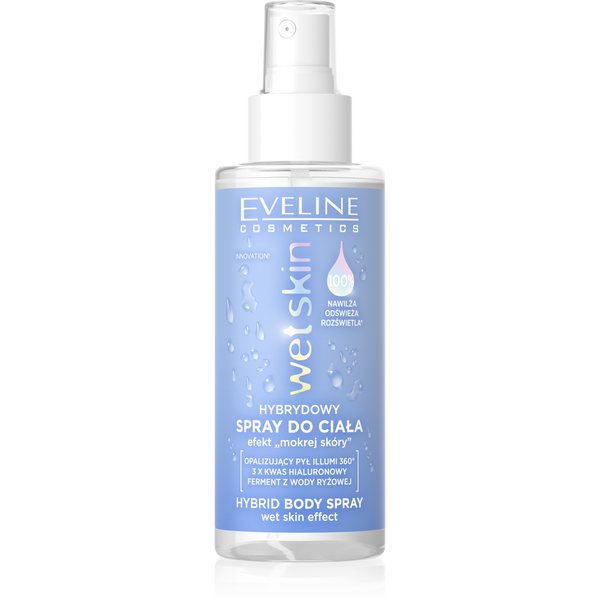 Eveline Wet Skin Hybrydowy Nawilżający Spray do Ciała 150ml