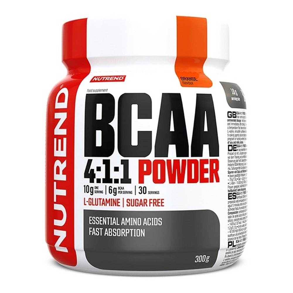 Nutrend BCAA 4:1:1 w Proszku Pomarańczowy Na Regenerację Mięśni 300g
