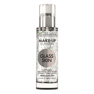 Bielenda Make Up Academie Glass Skin Nawilżająca Hydro Baza pod Makijaż z Kwasem Hialuronowym 30g