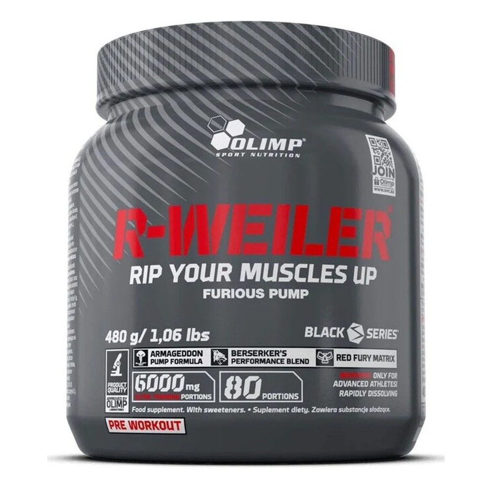 Olimp Nutrition R-Weiler Suplement Sportowy w Proszku Czerwony Punch 480g