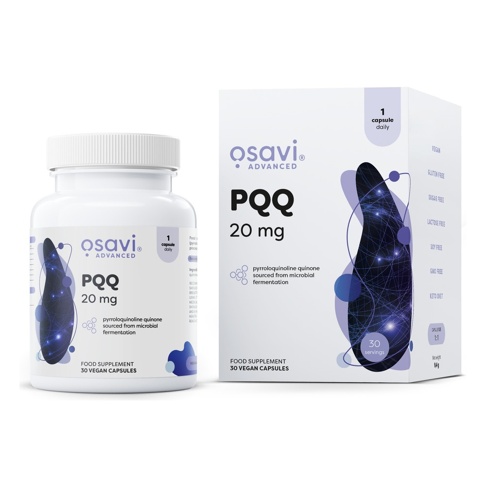 Osavi PQQ 20mg zawierający pirolochinolinochinon 30 kapsułek wegańskich