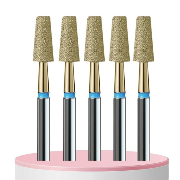 IQ Nails Profesjonalne Frezy Diamentowe Stożek Ścięty 4mm Zestaw 5 szt.