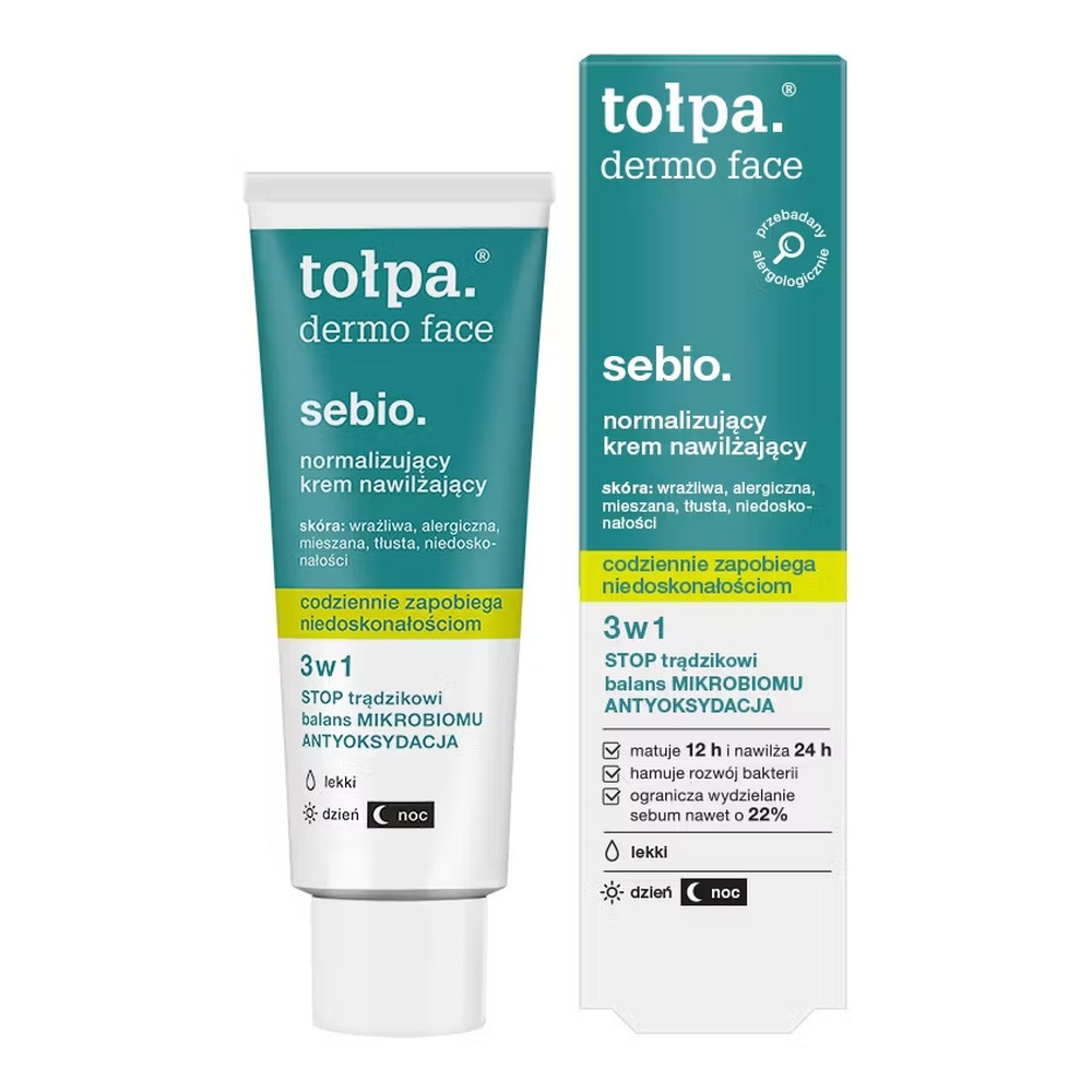 Tołpa dermo face sebio. normalizujący krem nawilżający, 40ml