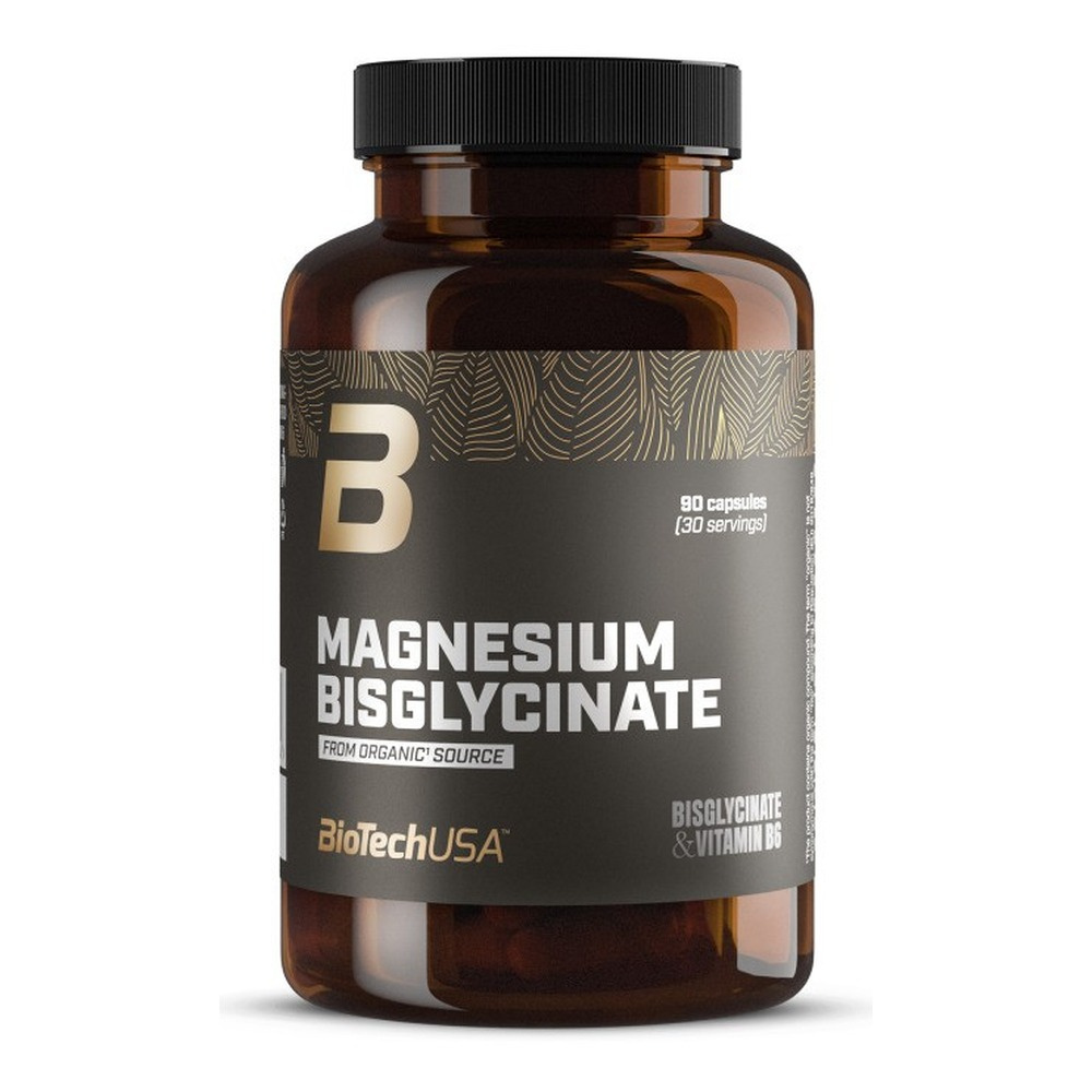 BioTechUSA Magnesium Bisglycinate Bisglicynian magnezu z witaminą B6 90 kapsułek