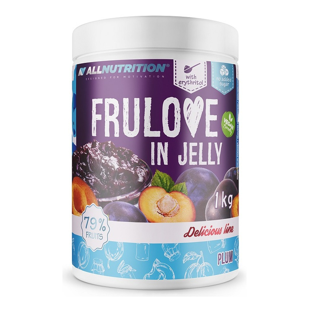 Allnutrition Frulove In Jelly Śliwka Śliwki w Żelu Bez Cukru Jako Dodatek do Deserów 1000g