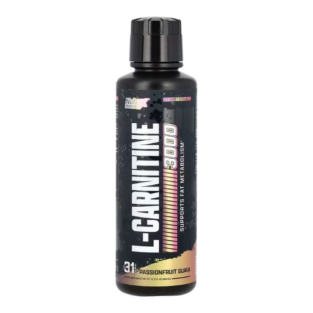 Nutrex L-Karnityna 3000 L-Karnityna w Płynie na Wsparcie Metabolizmu o Smaku Marakui i Gujawy 465ml
