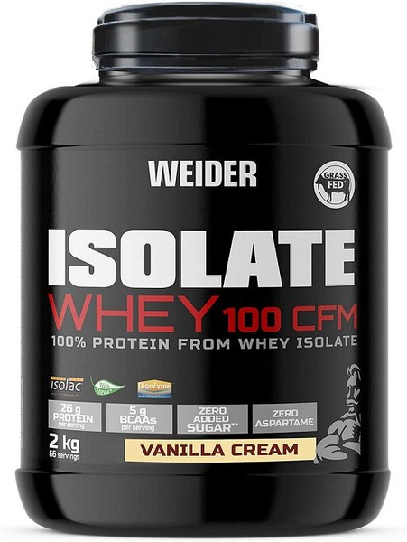 Weider Isolate Whey 100 CFM, Vanilla Cream - 2000g  