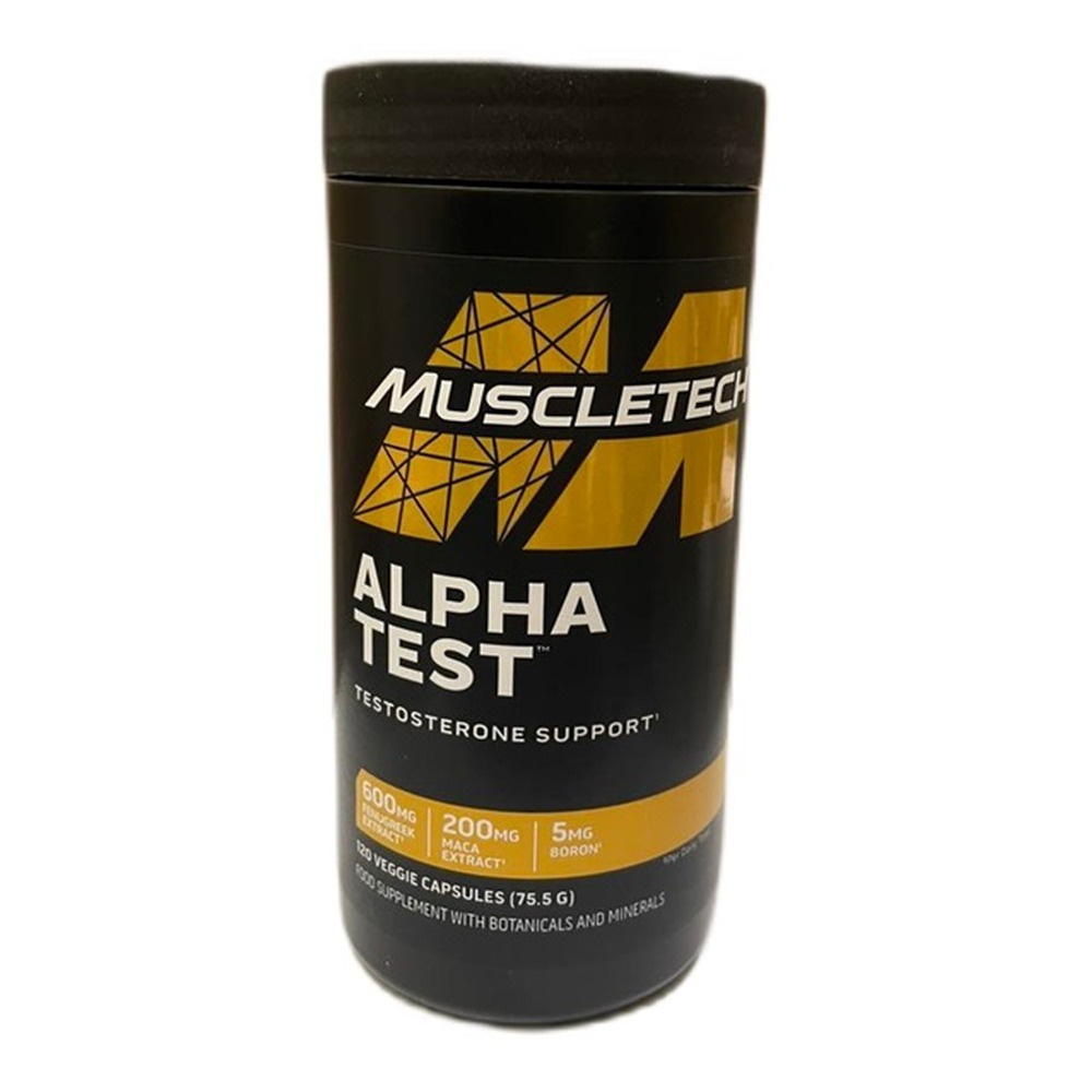 MuscleTech Alpha Test Booster Testosteronu dla Mężczyzn 120 Kapsułek
