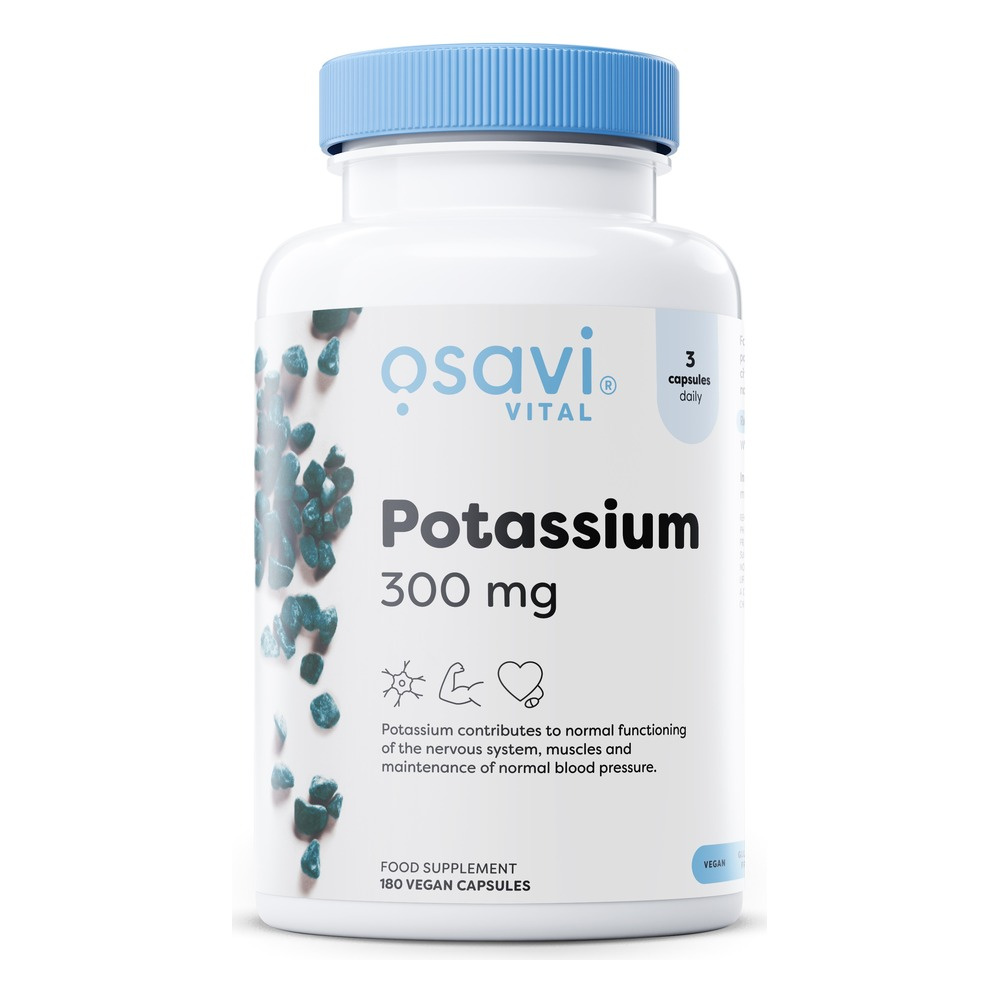 Osavi Potas 300mg cytrynian potasu 180 wegańskich kapsułek