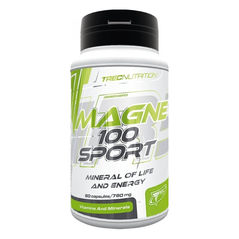 Trec Nutrition Magne 100 Sport - Kompleks 4 form magnezu z wit. B6 60 kaps.