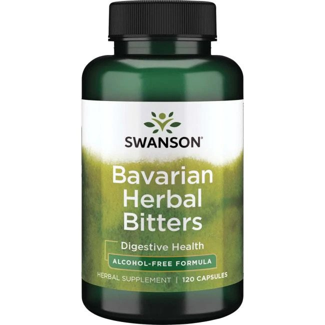 Swanson Bavarian Herbal Bitters Zioła na Wsparcie Trawienia 120 Kapsułek