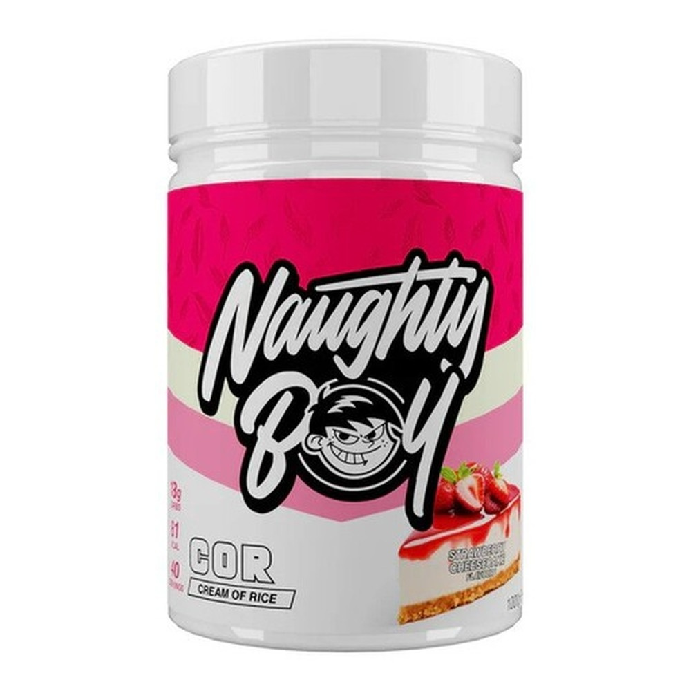 Naughty Boy Cream of Rice Sernik Truskawkowy Kleik Ryżowy na Energię i Wzrost Mięśni 1000g