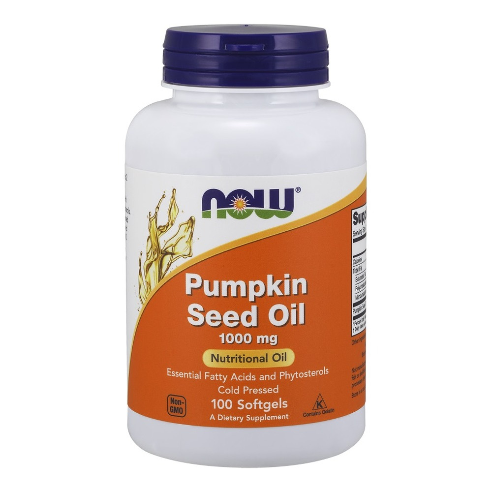 Now Foods Pumpkin Seed Oil 1000mg Olej z Pestek Dyni 100 Kapsułek