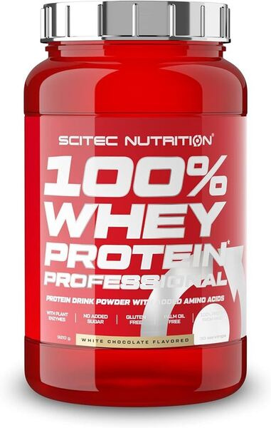 SciTec 100% Whey Protein Professional, White Chocolate - 920g