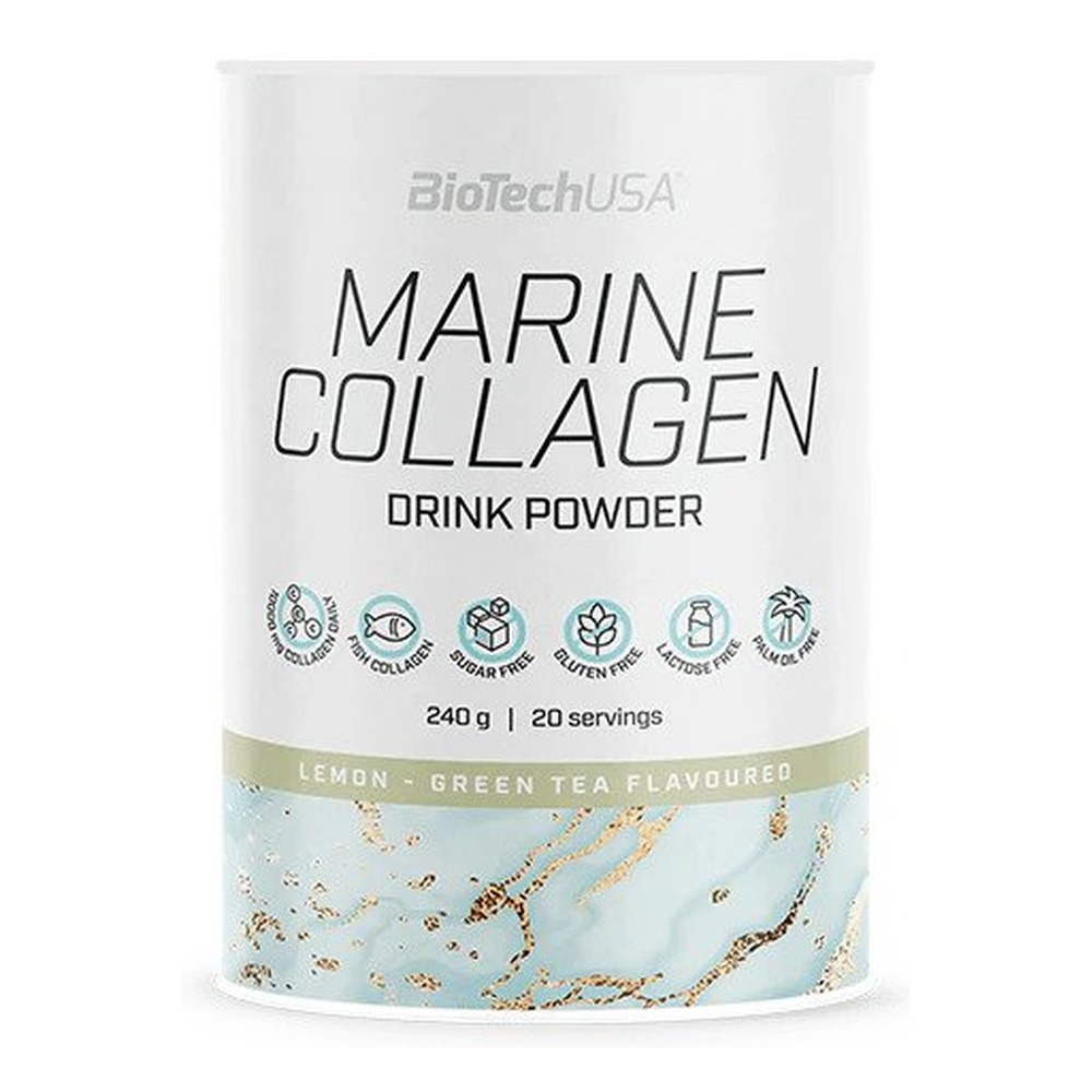 BioTechUSA Marine Collagen Cytryna-Zielona Herbata w Proszku na Skórę i Stawy 240g