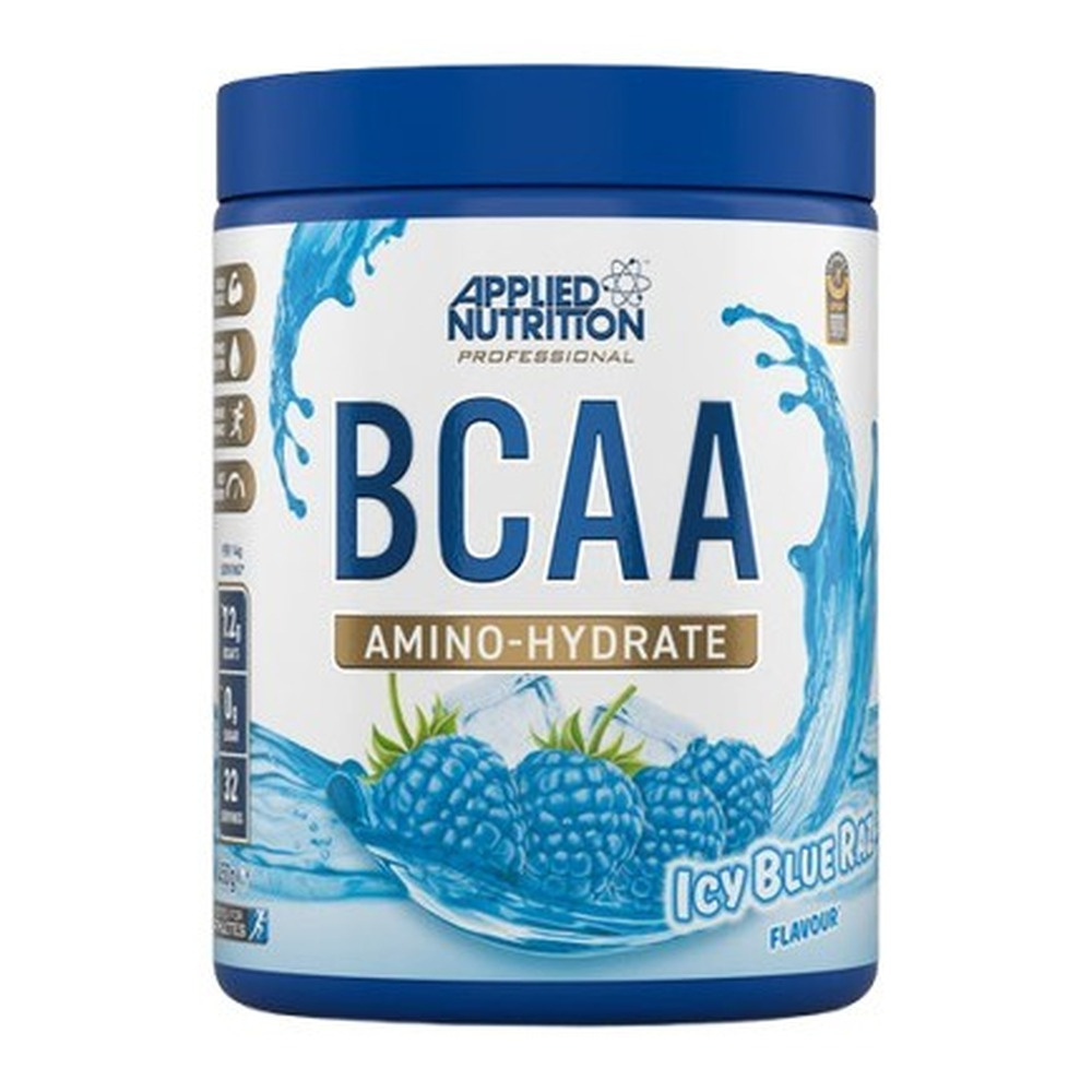 Applied Nutrition BCAA Amino-Hydrate Proszek na Trening o Smaku Lodowej Niebieskiej Maliny 450g