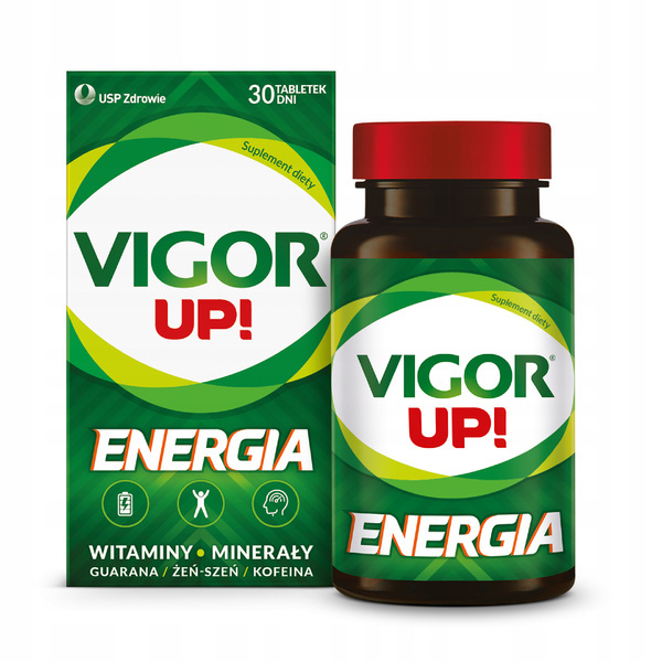 Vigor Up! Energia Witaminy i Minerały 30 tabletek Best Before 31.12.26