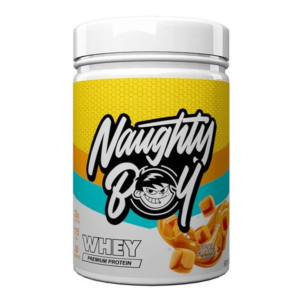 Naughty Boy Advanced Whey Odżywka Białkowa na Wzrost Mięśni Słony Karmel 900g