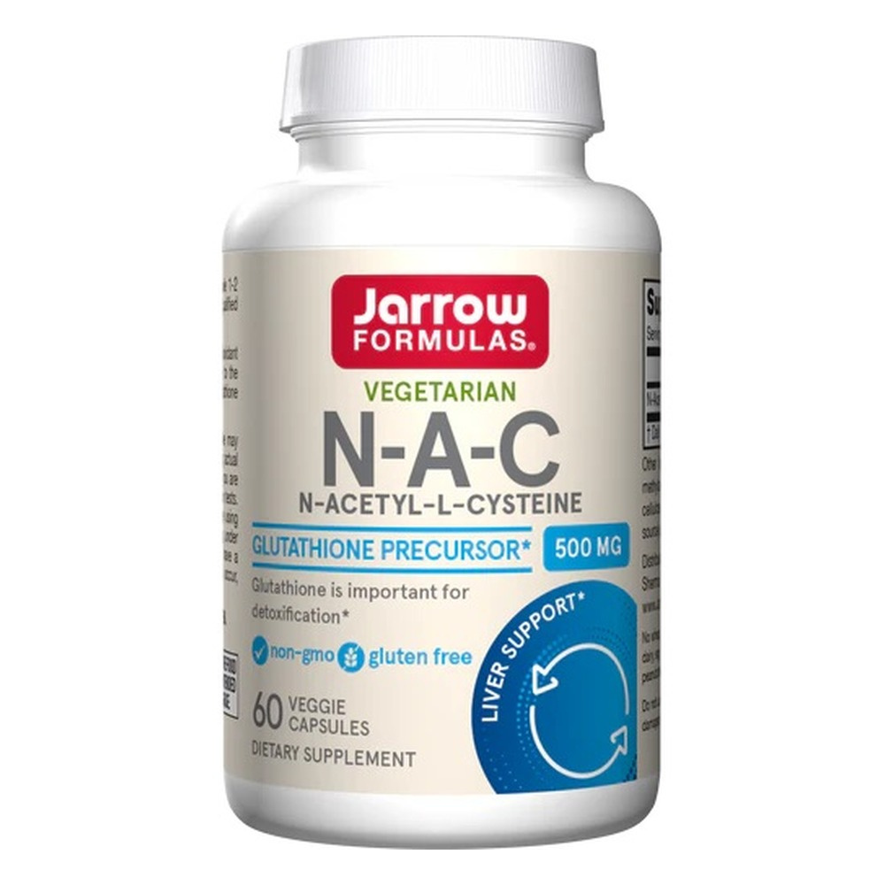 Jarrow Formulas N-A-C 500mg na Wsparcie Antyoksydacyjne 60 Kapsułek