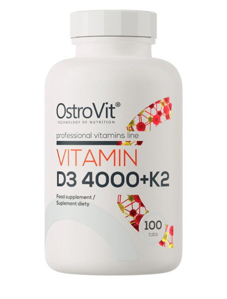 OstroVit Vitamin D3 4000 + K2 - 100 tablets