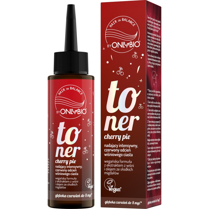 OnlyBio Hair in Balance Toner do Włosów Cherry Pie 100ml