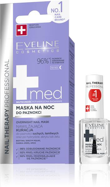 Eveline Nail Therapy Professional Overnight Nawilżająca Maska na Noc do Paznokci Suchych i Łamliwych 12ml
