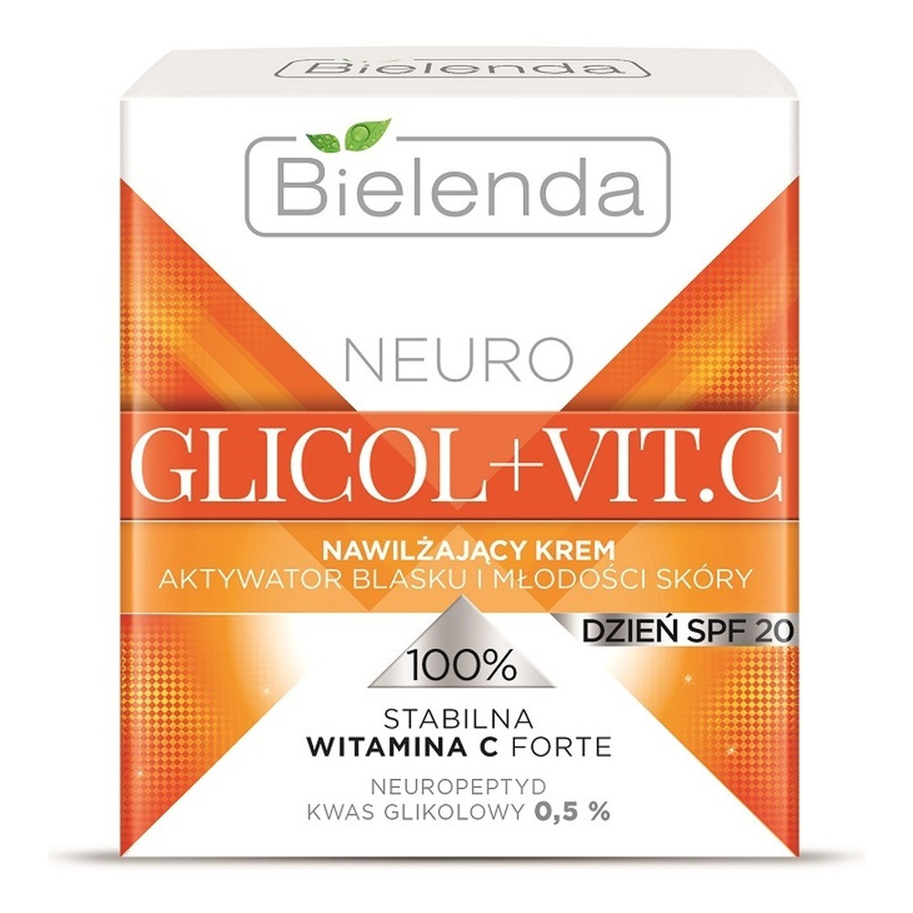 Bielenda Neuro Glicol Vitamin C Nawilżający Krem do Twarzy na Przebarwienia z SPF20 50ml