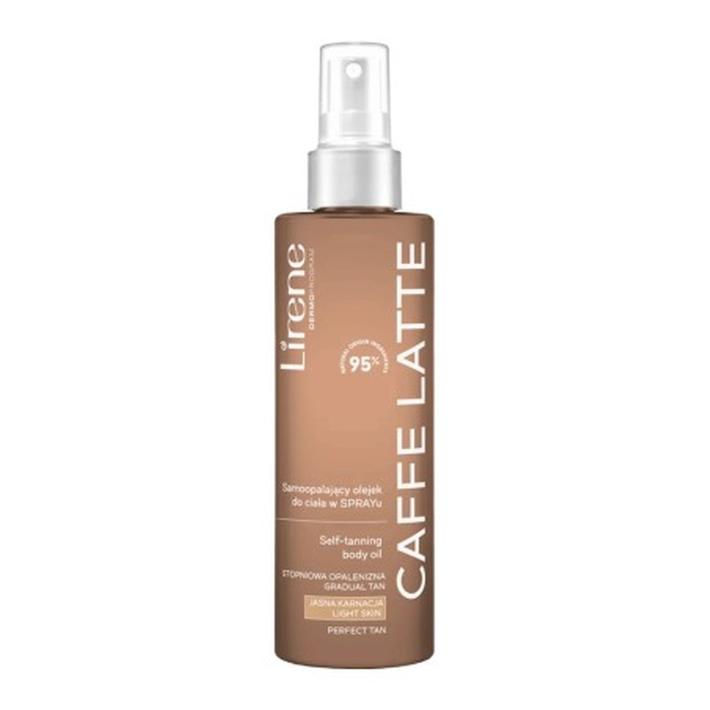 Lirene Perfect Tan Wegański Samoopalający Olejek w Sprayu Caffe Latte 190ml