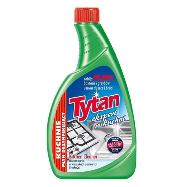 Tytan Zeo Tłuszczu i Brudu Skuteczny Multifunkcyjny Płyn do Mycia Kuchni Zapas 500g
