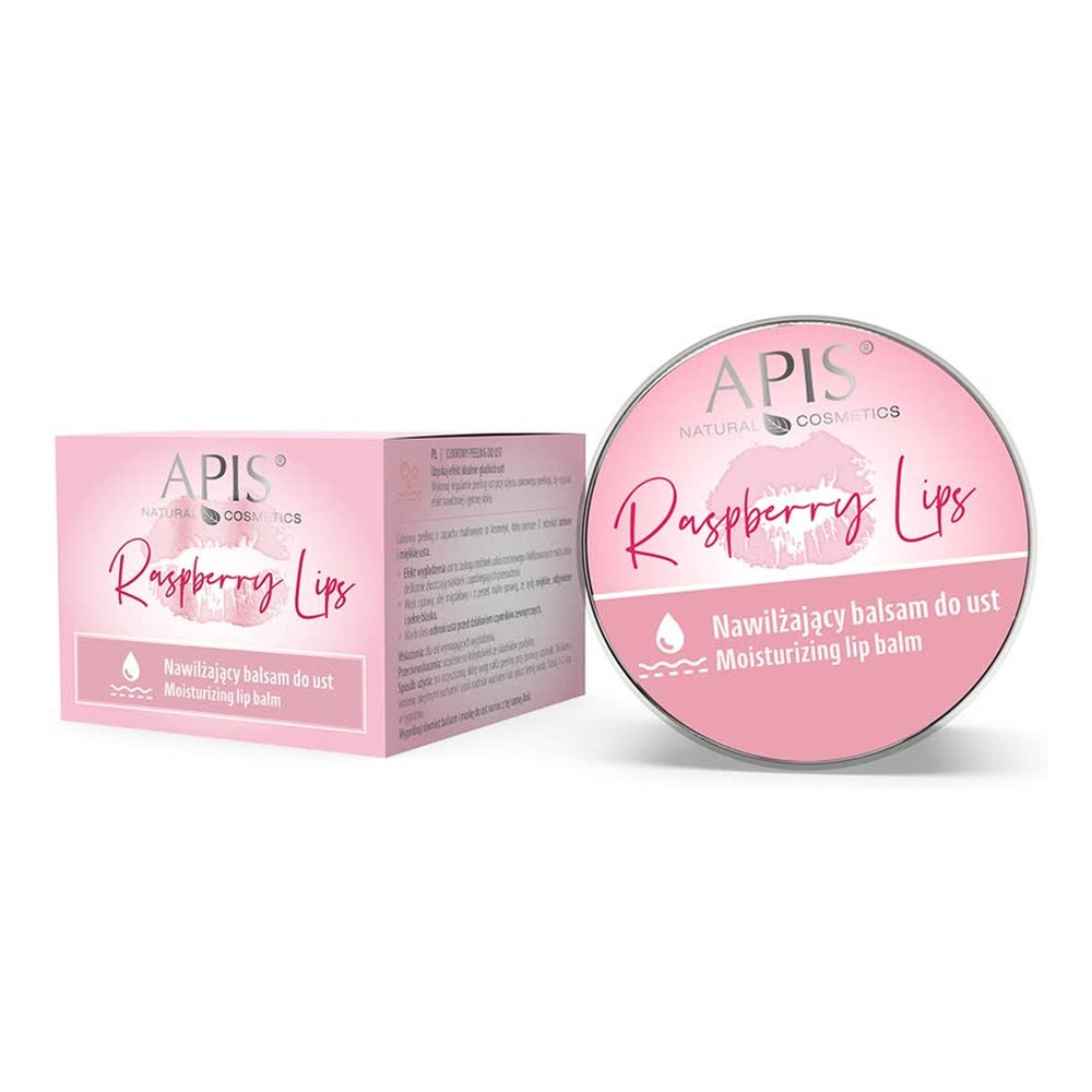 Apis Raspberry Lips Nawilżający Balsam do Ust z Masłem Shea 10ml