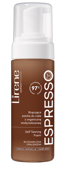 Lirene Perfect Tan Wegańska Brązująca Pianka do Ciała Espresso 150ml
