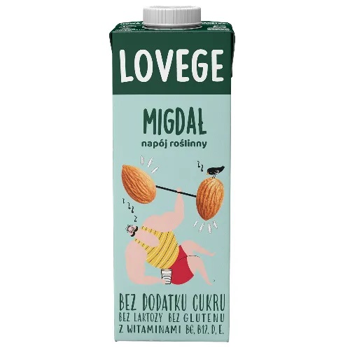 Sante Lovege Migdał Napój Roślinny Bez Cukru 1l