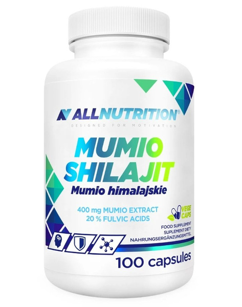 Allnutrition Mumio Shilajit 400mg Suplement 100 Kapsułek Wegańskich